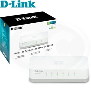 Switch marca D-Link modelo DES-1005A 10/100 Mbps